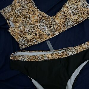 SHEIN bikini animal print glitter
